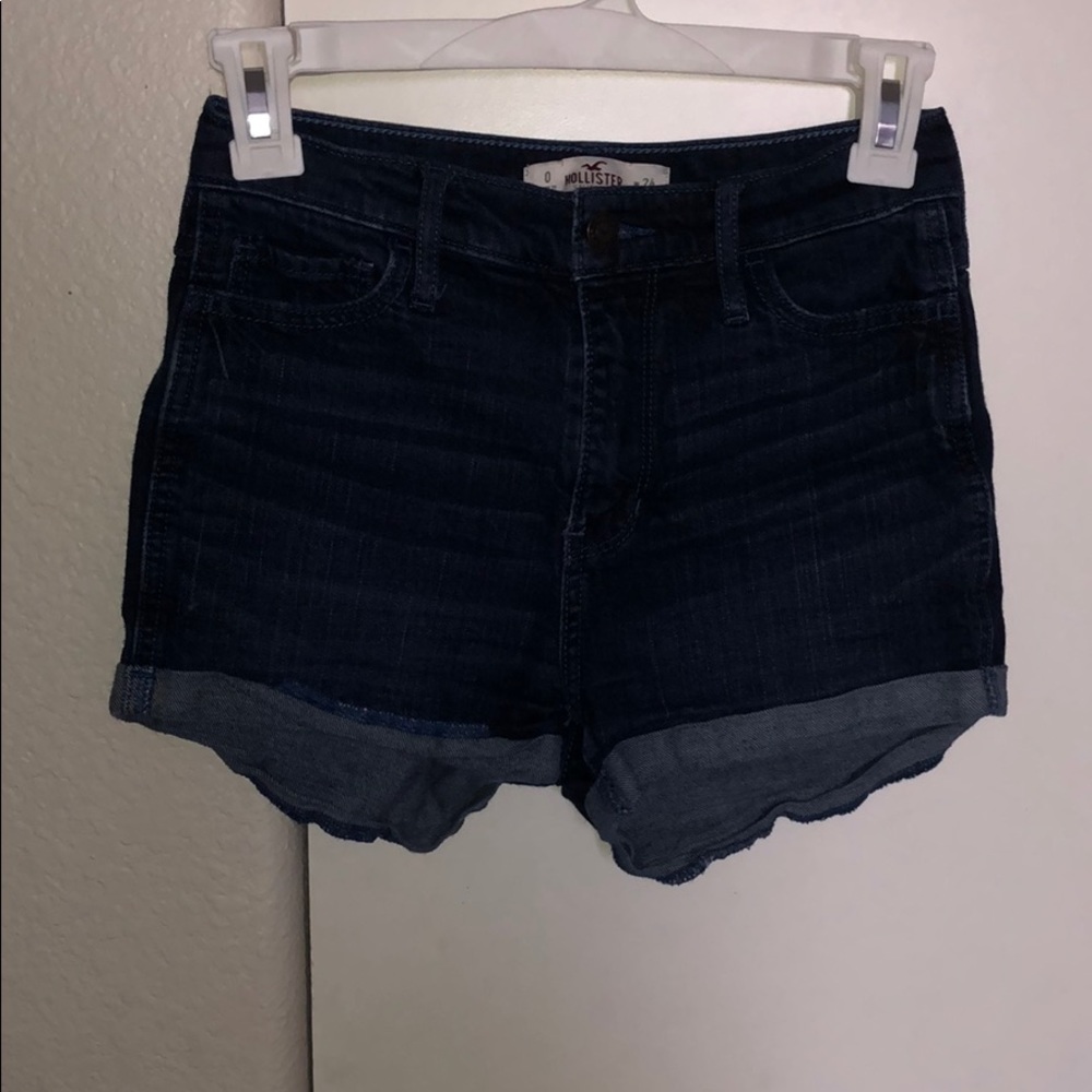 Dark wash Hollister shorts